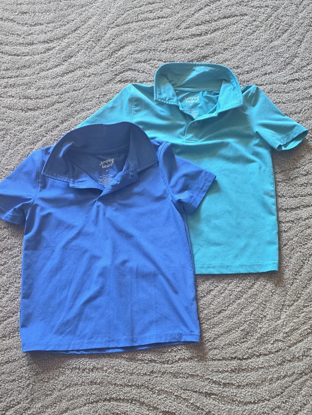 jumping beans Two-Pack Short-Sleeve Polo - Royal Blue & Aqua